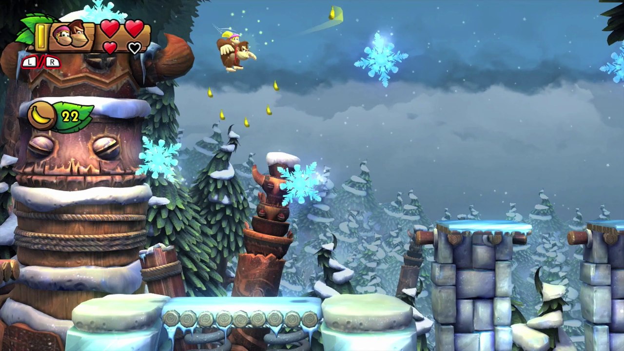 Donkey Kong Country: TF. Copas y copos 6-5 - Gameplay - 100% puzzles y letras