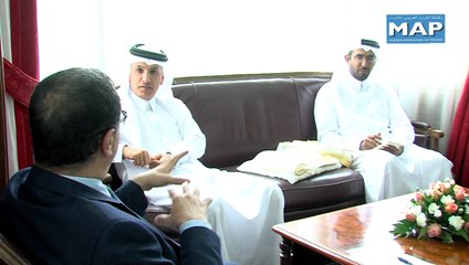 وزيرالاقتصاد والمالية يتباحث مع وزيرالمالية القطري