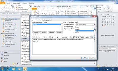 Utiliser une signature dans Outlook
