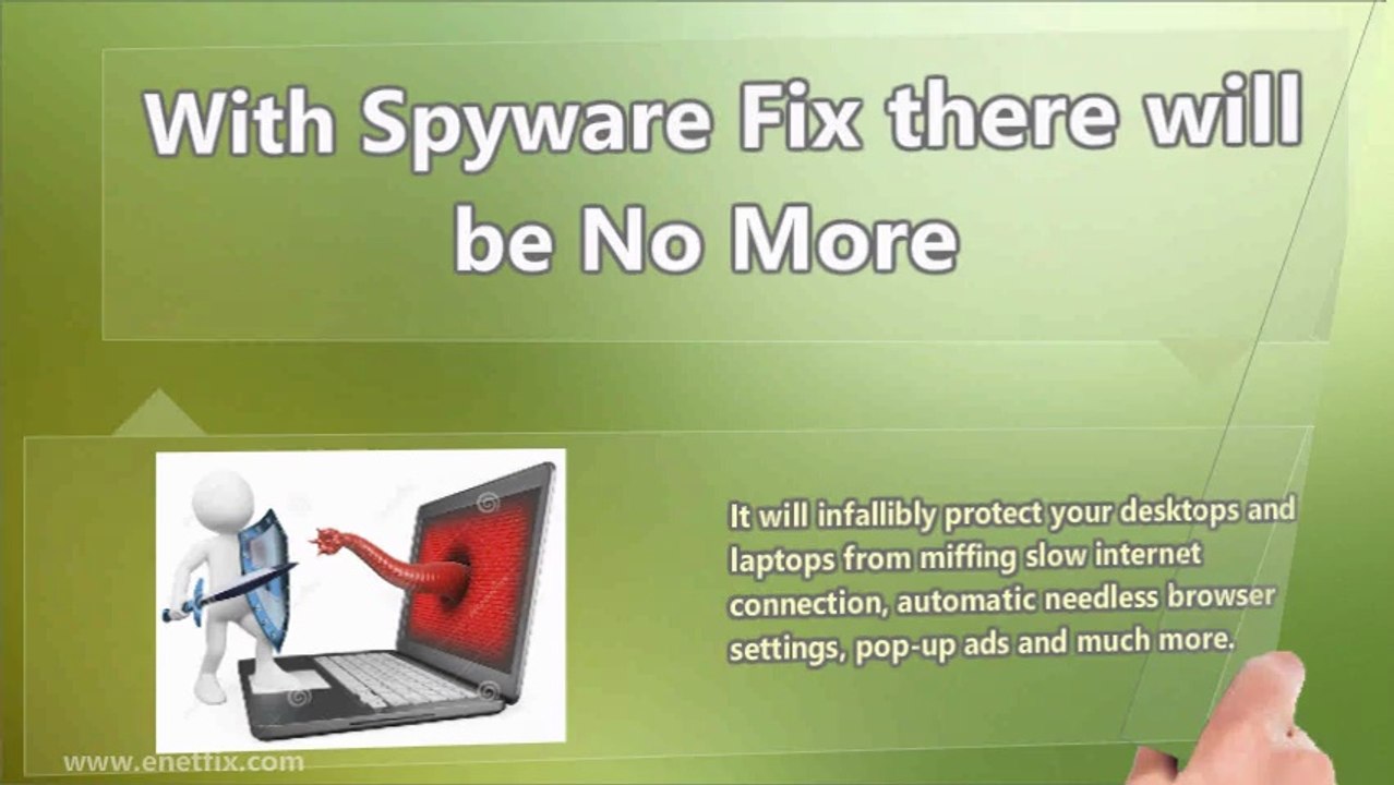 Enetfix Spyware Fix Software Features