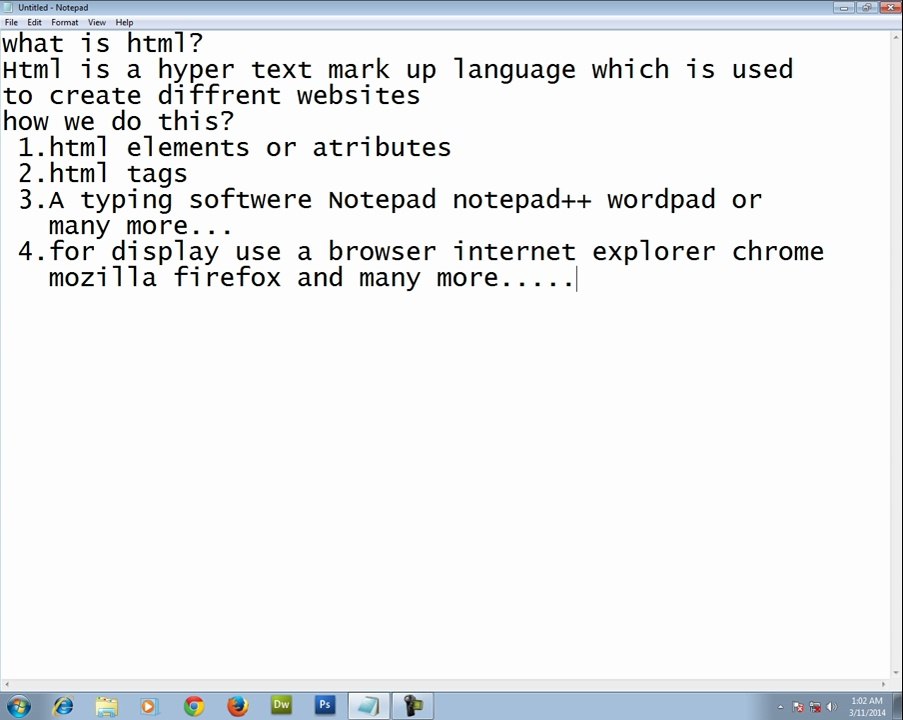 Html Urdu Video Tutorial Introduction Class
