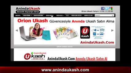 Ukash Kart Alma Güvenilir ve yasal yoldan ukash kart satış sitesi
