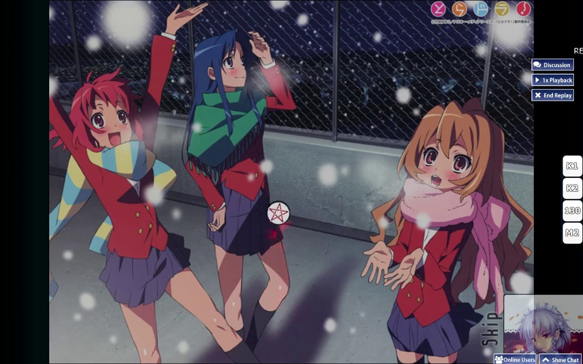 (Osu) Toradora (Rie Kugimiya & Eri Kitamura) - Holy Night [Taiga Easy]