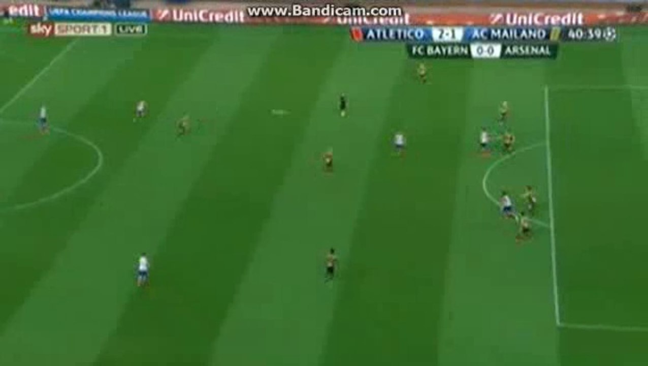 Goal Turan - Atletico Madrid 2-1 Milan - 11-03-2014