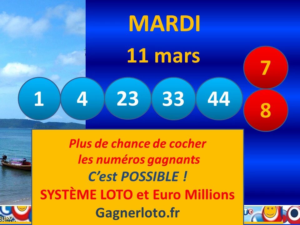 Super Jackpot Euromillions mardi 11 mars