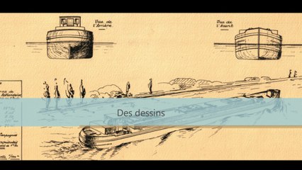 Quelques types de bateaux dits péniches de 38m50 de long et au-dessous