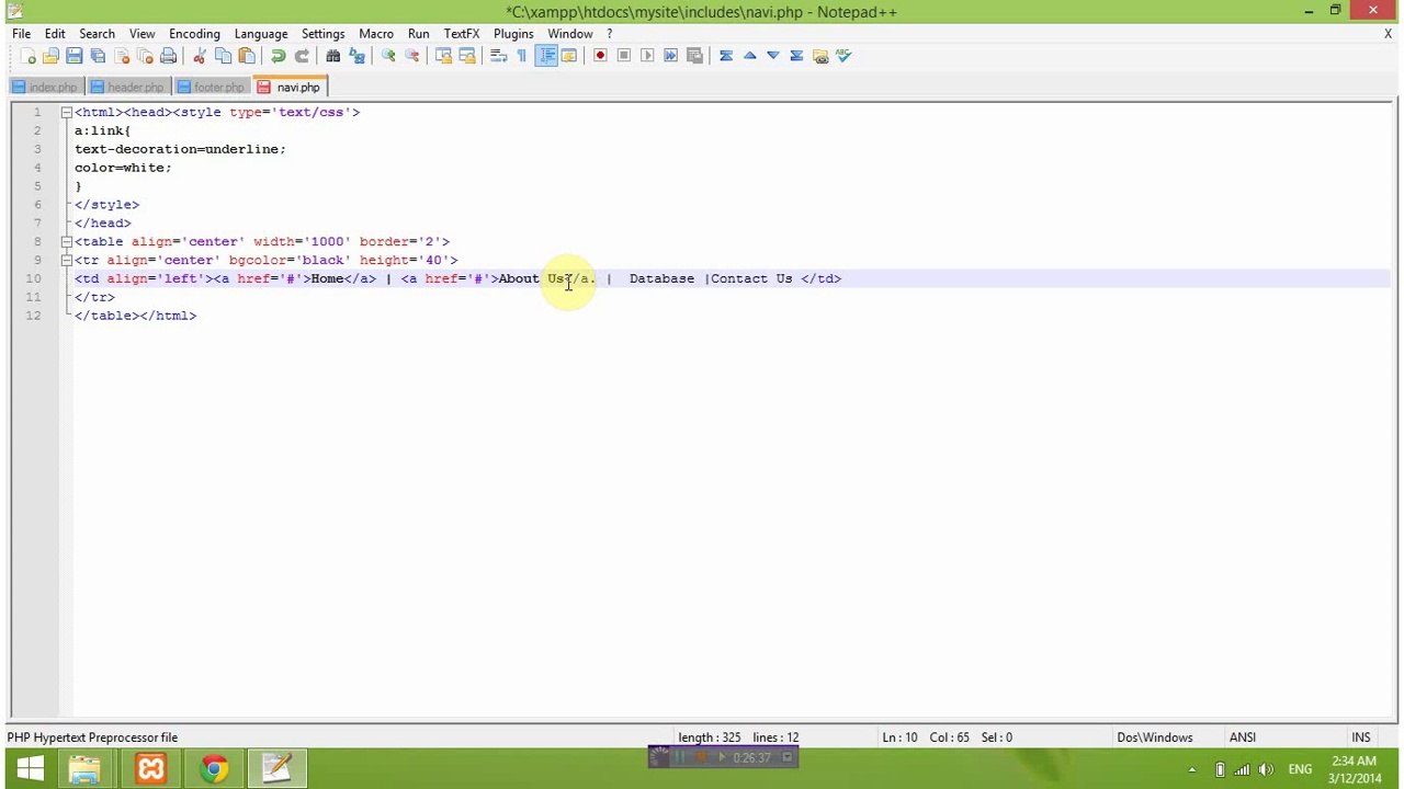simple php site tutorial 1 by howpk.com