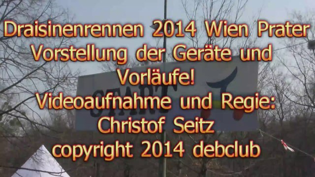 Draisinenrennen im Wiener Prater 2014 vormittag