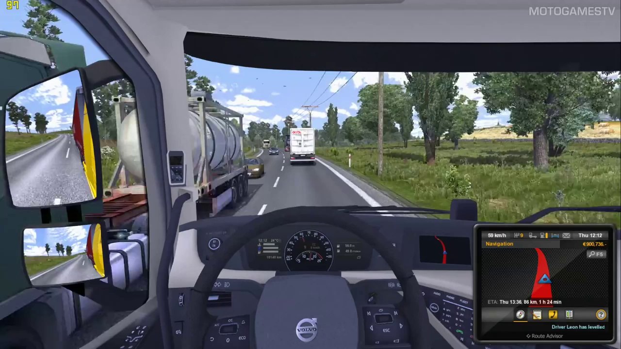 Euro Truck Simulator 2 1.9 Open Beta - Traffic Density Mod