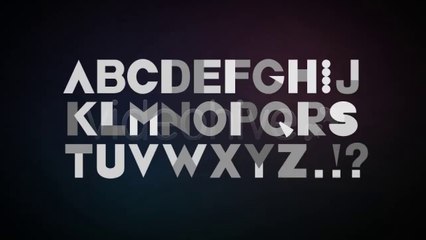 Animated Typeface - After Effects Template