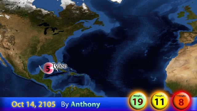Hypothetical Hurricane Season #72 - 2105