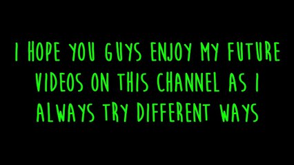 Welcome to my channel!