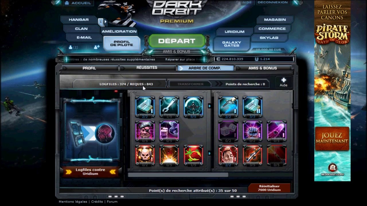 PlayerUp.com - Buy Sell Accounts - Darkorbit _ Sell account French1