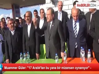 Muammer Güler: "17 Aralık'tan bu yana bir mizansen oynanıyor'' -