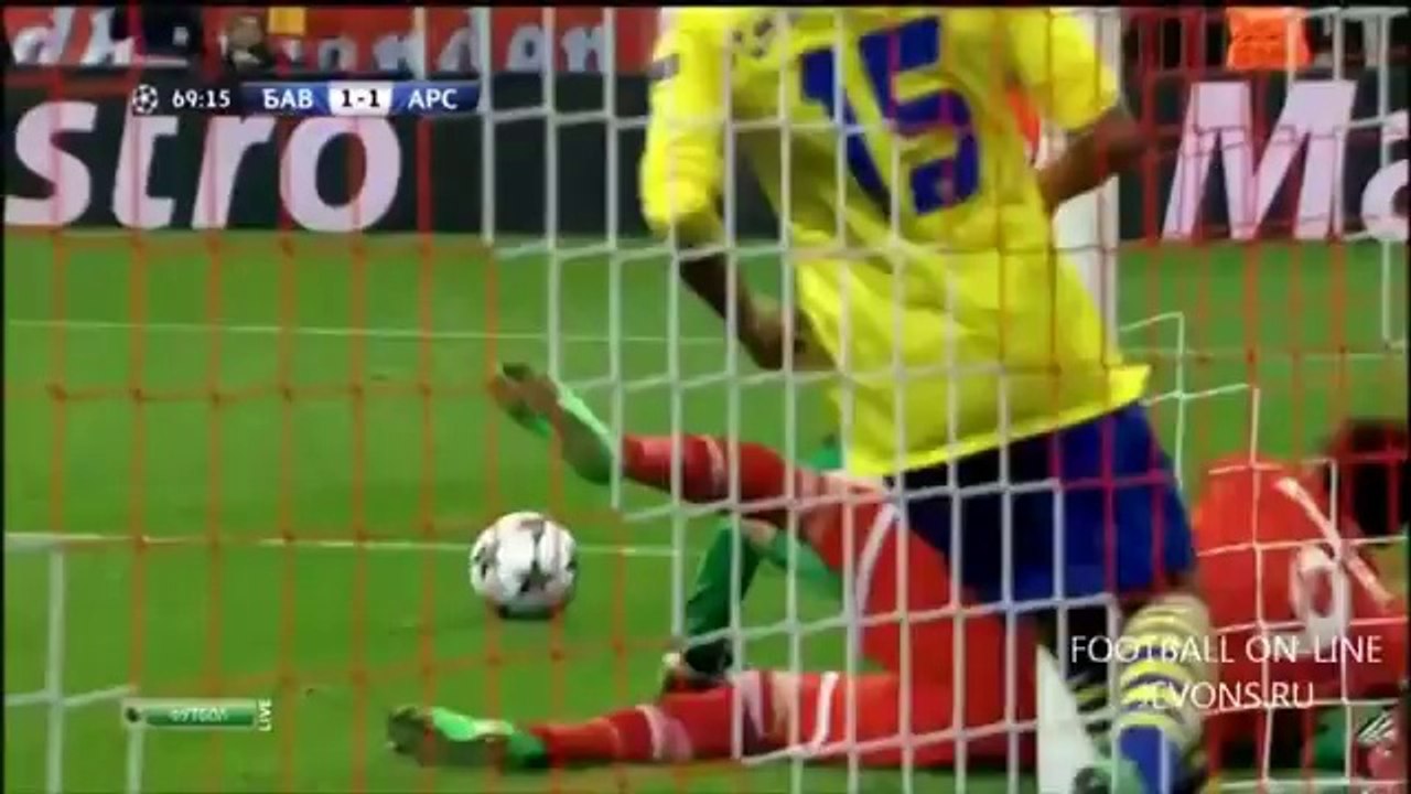 Bayern Munich vs Arsenal (1-1) All goals & Highlights 11.03.2014