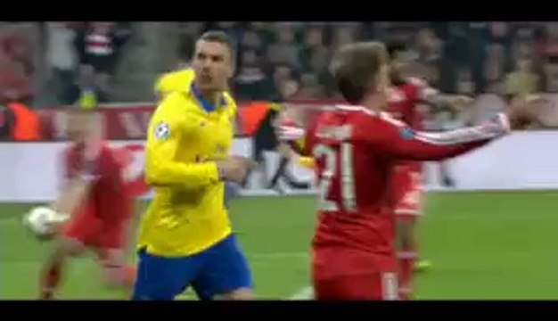 Bayern Munich vs Arsenal (1-1) All Goals | Ueafa Champions League 11 March 2014