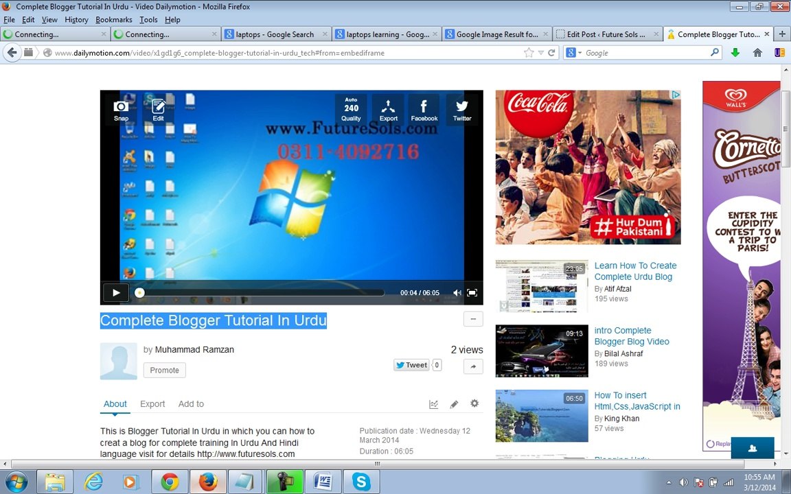 Complete Blogger Tutorial In Urdu Part  6