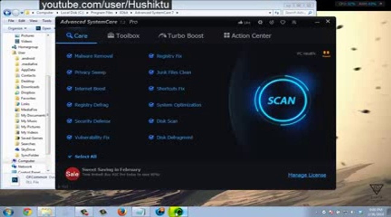 Advanced SystemCare Pro 7.2.0.431 License key_Crack_Patch Download With Latest Update 2014 Full HD