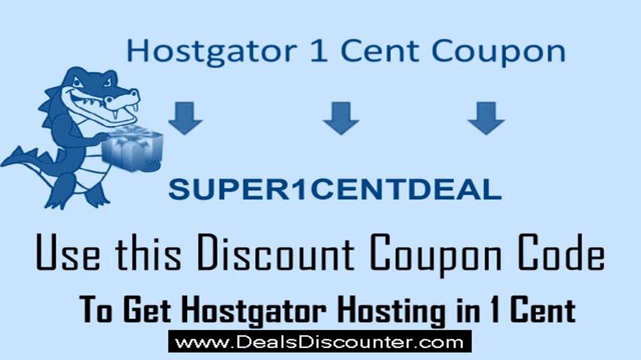 Hostgator 1 cent Coupon 2014
