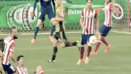 Mario Balotelli Hitt Diego Costa in the Balls ~ Atletico Madrid vs Milan 2014 HD