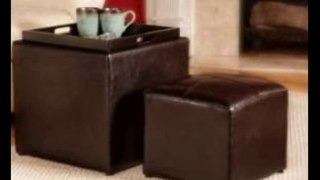 Convenience Concepts Designs-4-Comfort Park Avenue Single Ottoman with Stool