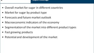 Sugar - Global Markets Package | Market Research Report