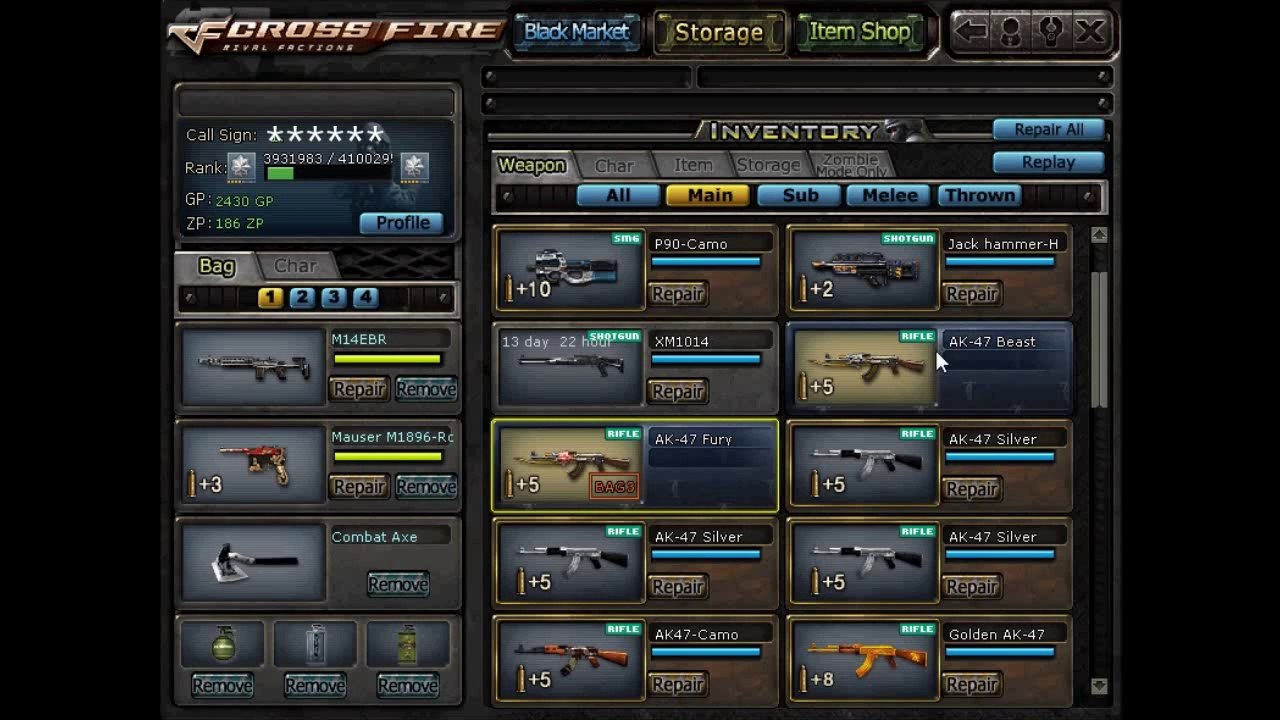 PlayerUp.com - Buy Sell Accounts - CrossFire NA Account to sale