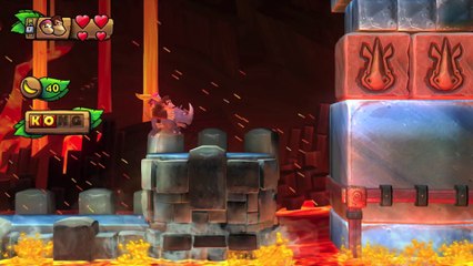 Donkey Kong Country: TF. Incursión en la erupción 6-8 - Gameplay - 100% puzzles y letras
