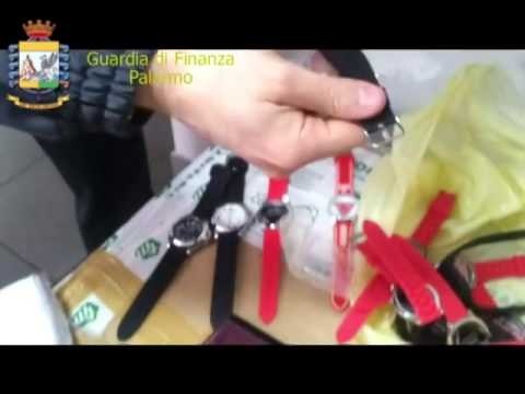 Palermo - Fiamme gialle, blitz anti contraffazione (11.03.14)