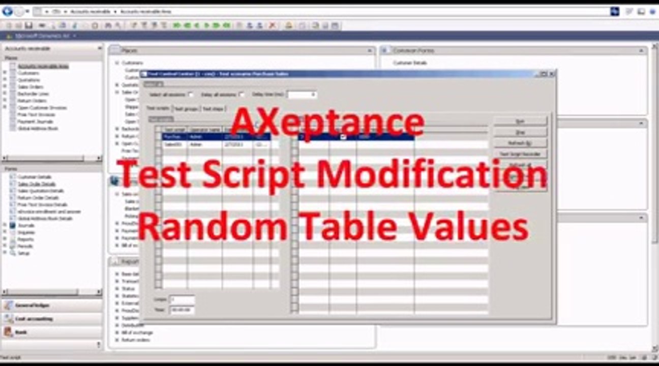 AXeptance Regression Testing with Microsoft Dynamics AX