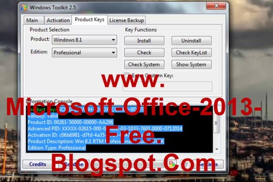 Microsoft Office 2013 Activation Product Key