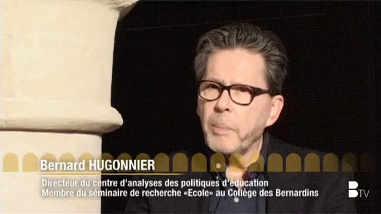 Bernard Hugonnier - Colloque "Pour une école plus efficace et plus équitable" au Collège des Bernardins