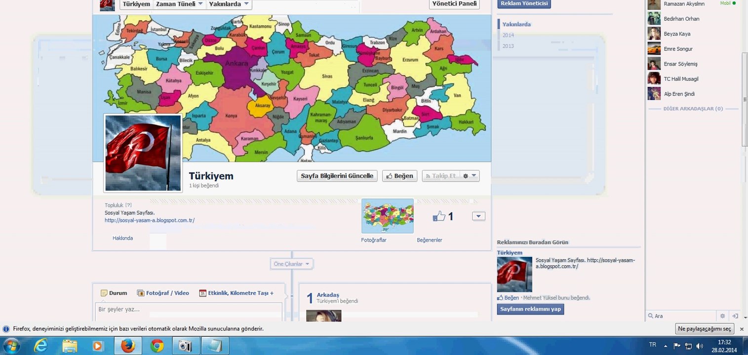 TEK ÇALIŞAN FACEBOOK BEGENİ HİLESİ 12 MART 2014