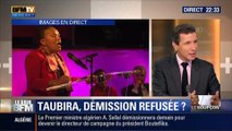 Le Soir BFM: Écoutes de Sarkozy: accusée d'avoir menti, Christiane Taubira se défend et exclut de démissionner - 12/03 1/4