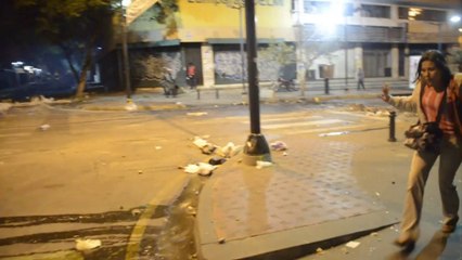 Um mês de manifestações em Caracas