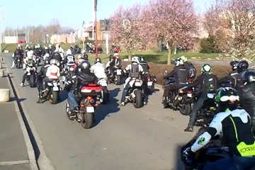 Rassemblement de motards flamands