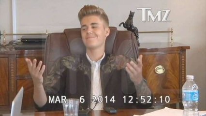 Justin Bieber Acts Smug at Deposition