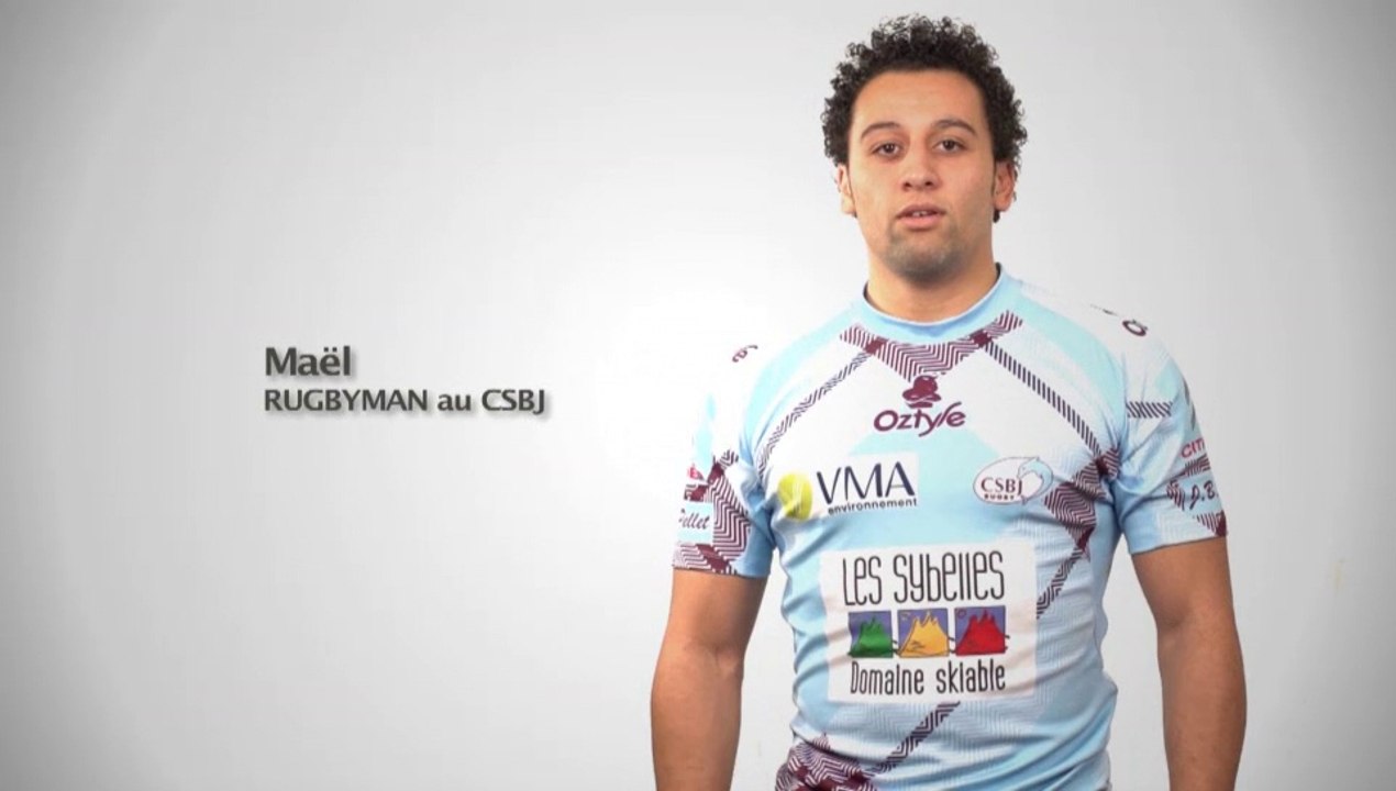Charles Marin, parrain du match CSBJ–LOU Rugby - Spot 2