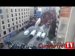 Polis Pangaltı'da müdahaleye başladı