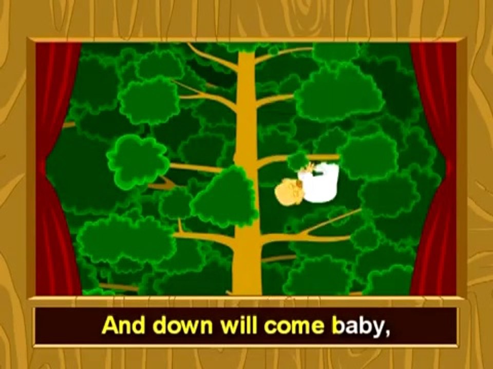Rock-A-Bye Baby - English Video Songs for Children in Karaoke