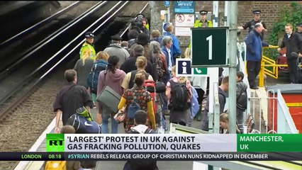 'Don't Frack My Future!' Largest anti-fracking protest hits UK