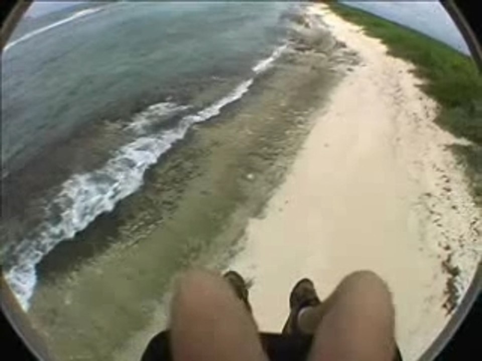 Survol Paramoteur lagon Guadeloupe