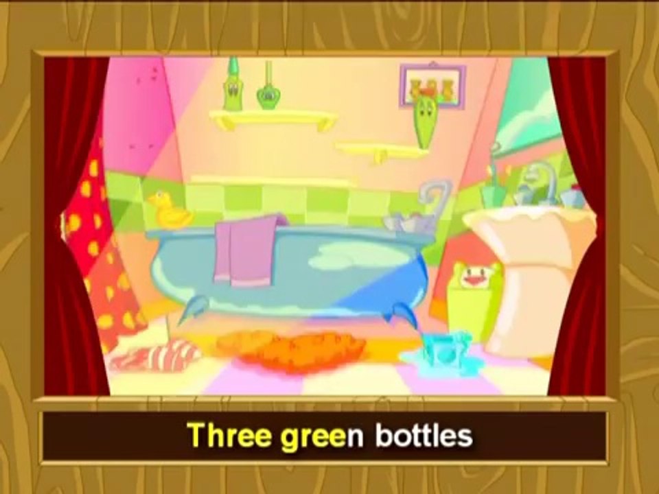 Ten Green Bottles - English Video Songs for Children in Karaoke