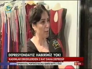 Her 100 kadından 12'si Depresyona giriyor.