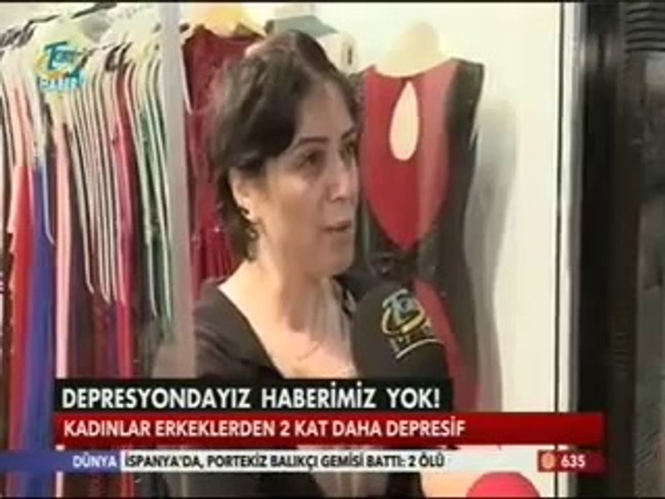 Her 100 kadından 12'si Depresyona giriyor.