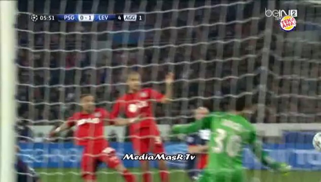 هدف ليفركوزن الاول في باريس سان جيرمان - دور الـ 16 - 12/3/2014