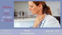 Personal Injury Chiropractor Dr. Rode of Poway, CA Helps Whiplash Pain