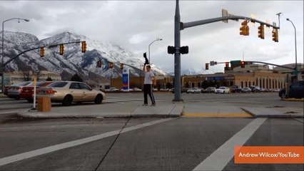Brother Loses Bet, Has to Dance on Street Corner for 30 Minutes