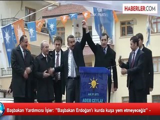 Başbakan Yardımcısı İşler: ''Başbakan Erdoğan'ı kurda kuşa yem etmeyeceğiz'' -