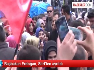 Başbakan Erdoğan, Siirt'ten ayrıldı